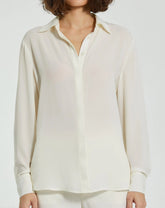 The Bentley Long Sleeve Button Up Georgette Blouse - FINAL SALE