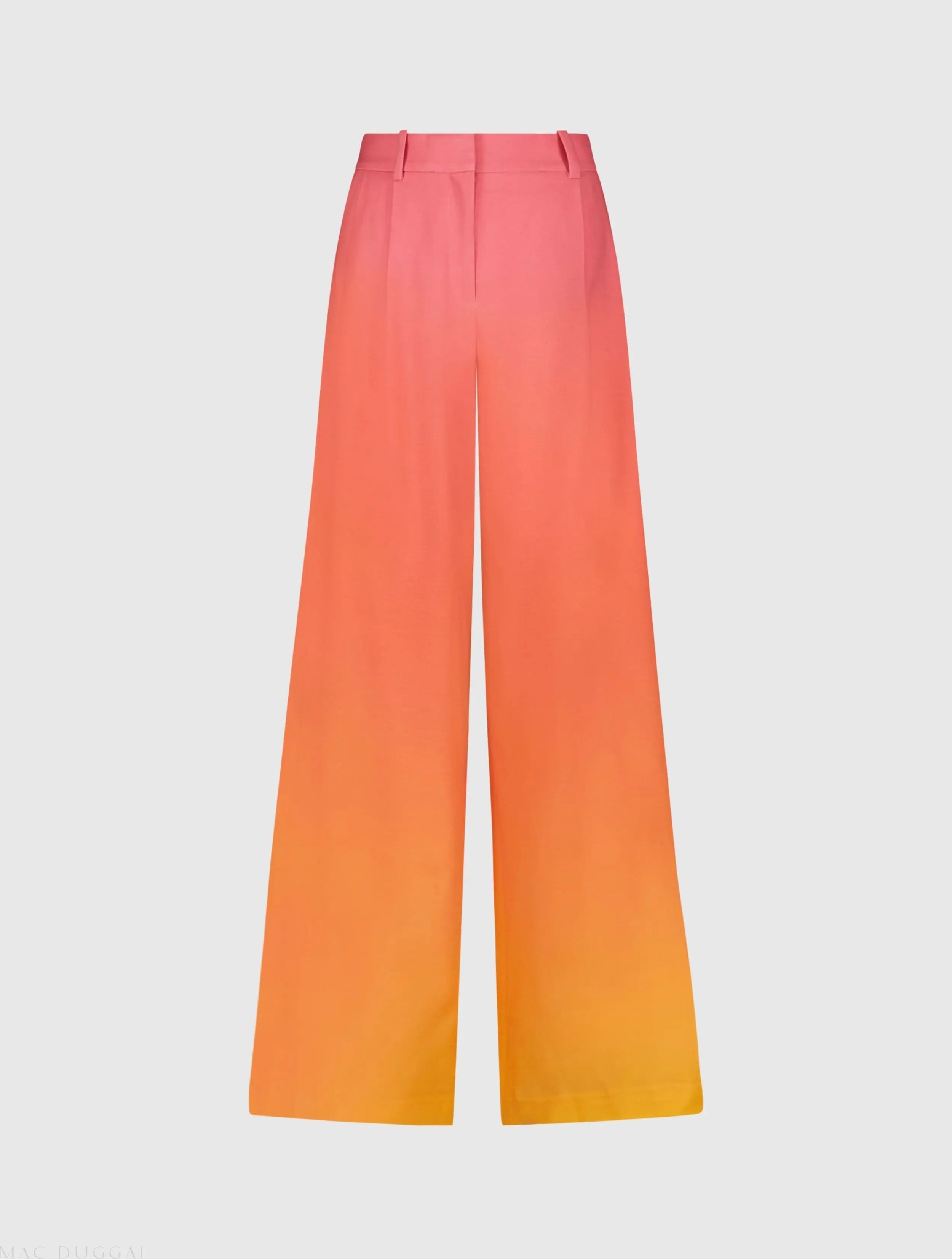 Multicolor Ombre Crepe Wide Leg Trouser Pant - FINAL SALE